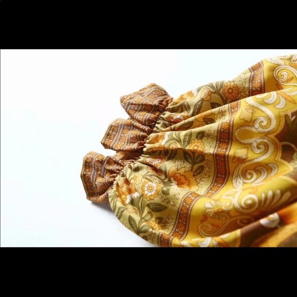 Long Sleeve Boho Floral Gypsy Print Maxi Dress - Picture 8 of 13